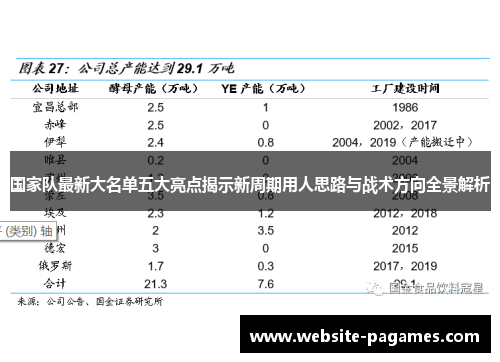 国家队最新大名单五大亮点揭示新周期用人思路与战术方向全景解析 国家队最新大名单五大亮点揭示新周期用人思路与战术方向全景解析